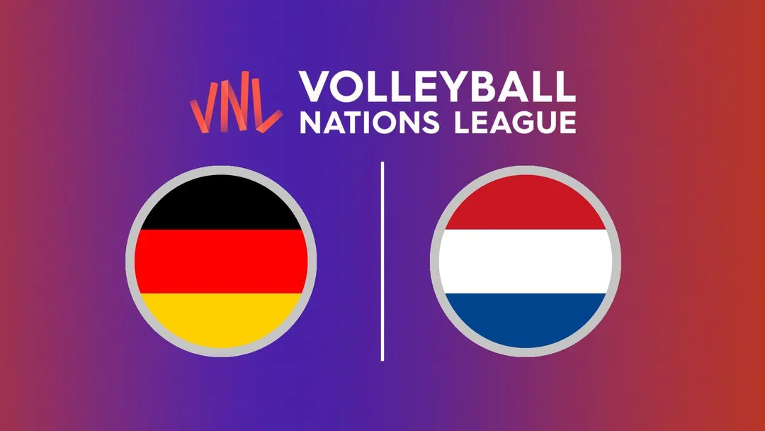Передача Volleyball. Nations League, Round 9, Germany - Netherlands, Women